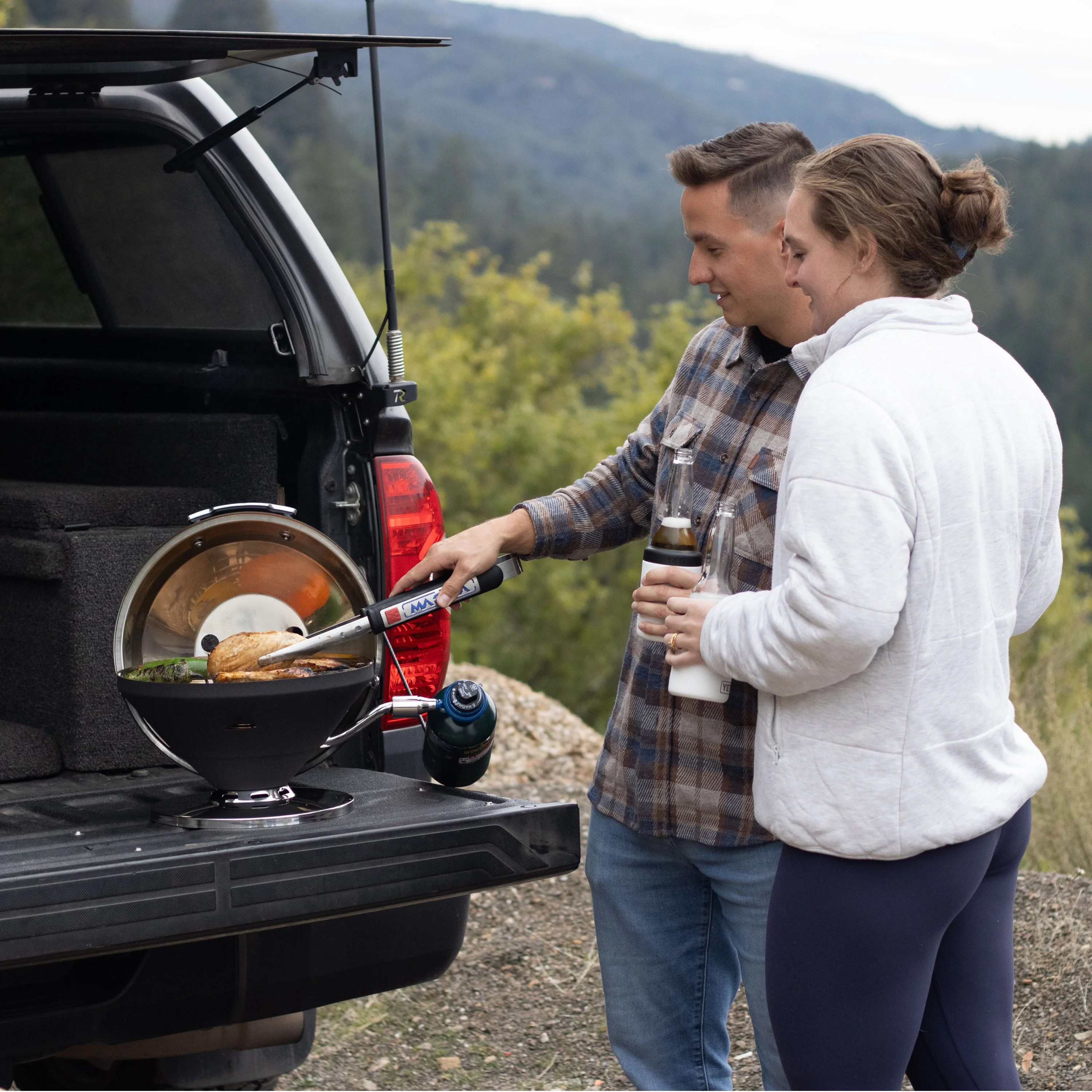 Graphite Beach Fire Gas Grill - Image 5