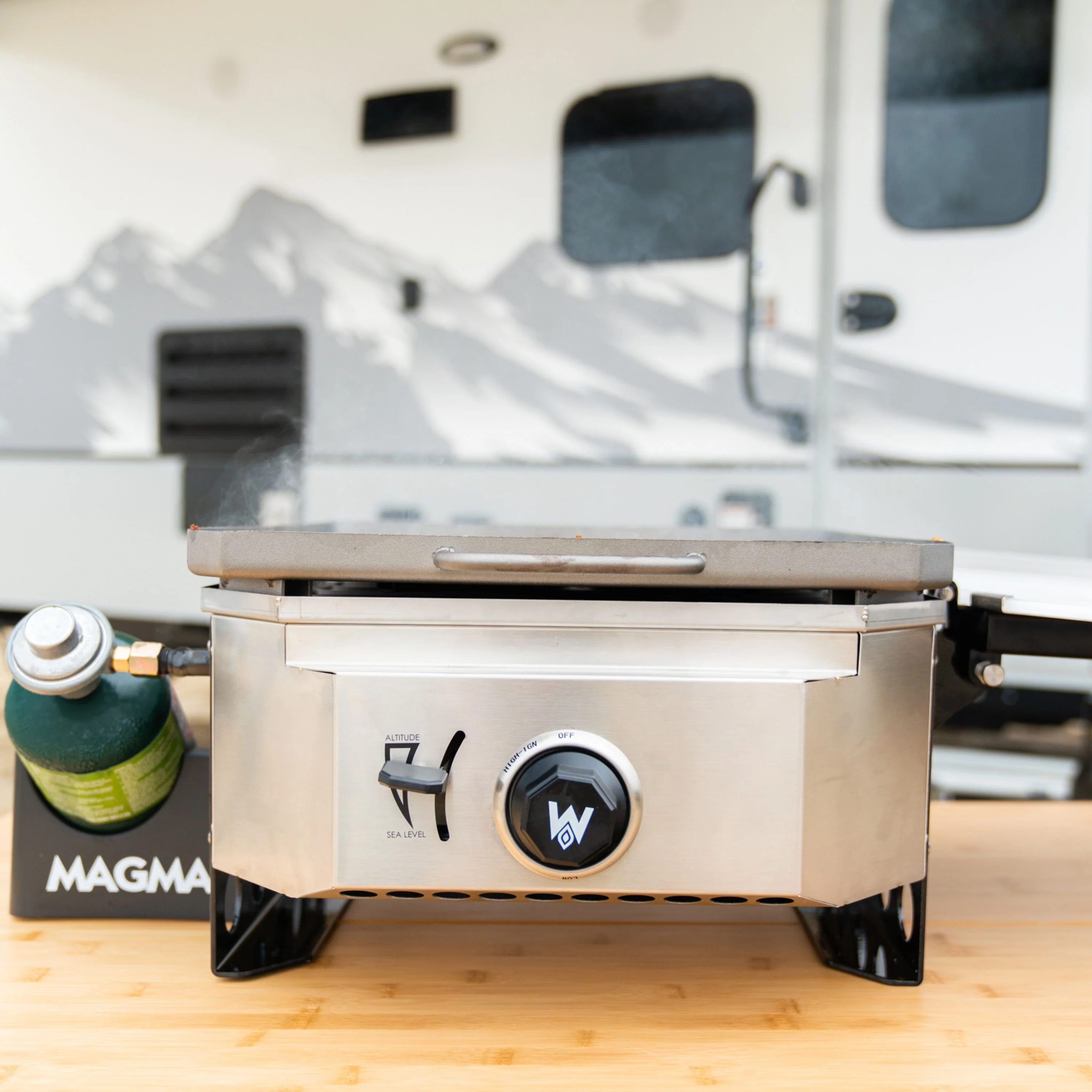 Crossover Single Burner and Plancha Top Bundle