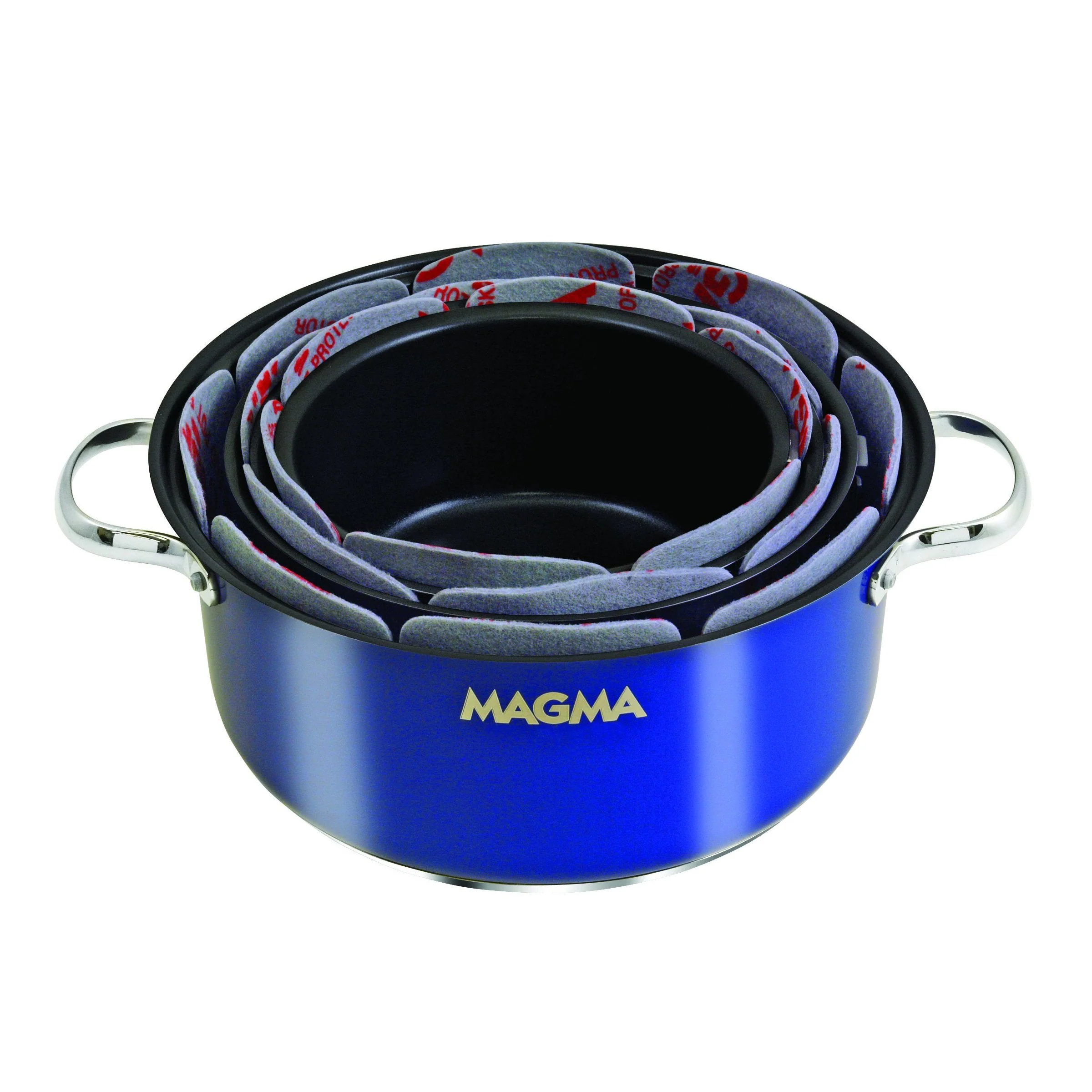 Cobalt Blue Nesting Cookware Set - Image 4