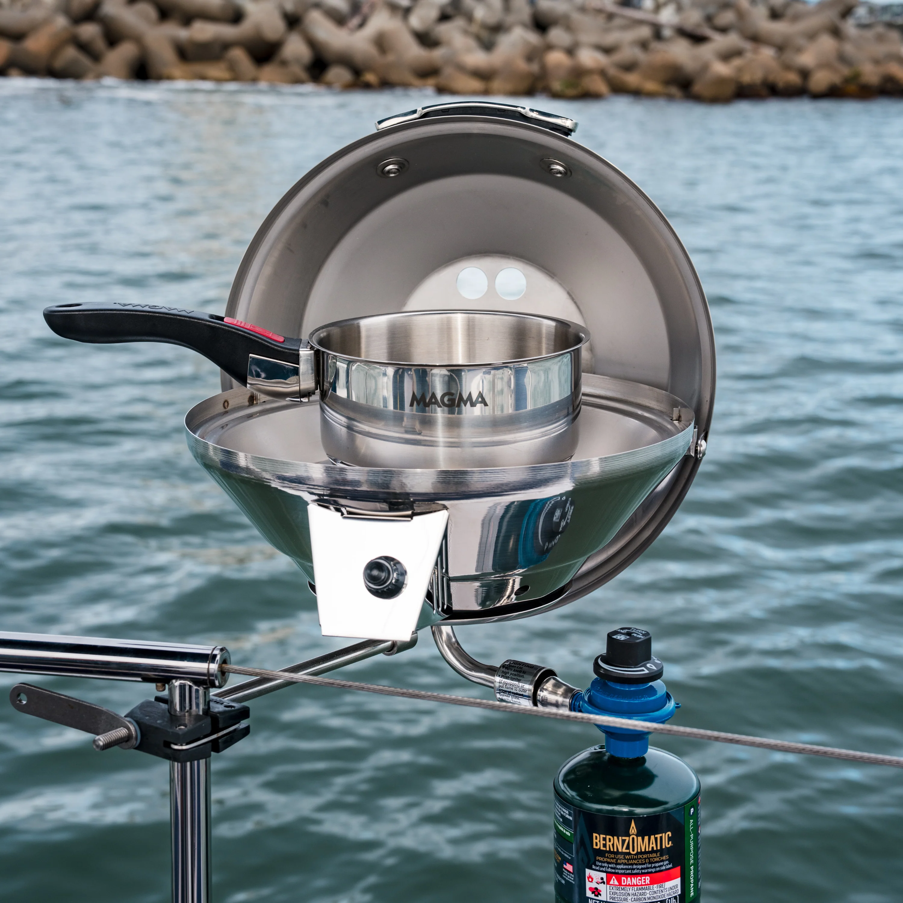 Original Size Marine Kettle3® Combo Stove & Gas Grill - Image 7