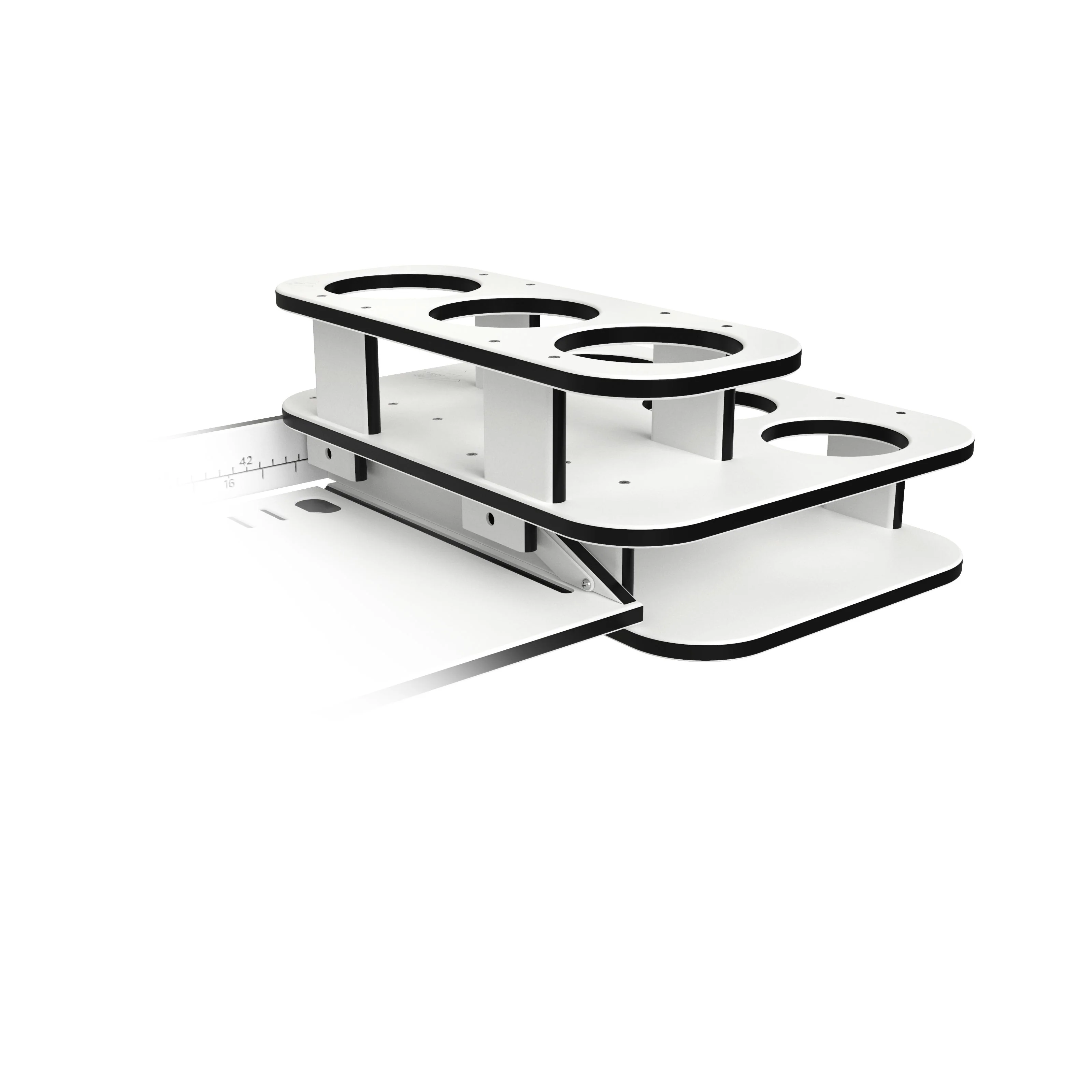 Square Double Stack Side Caddy - Image 3